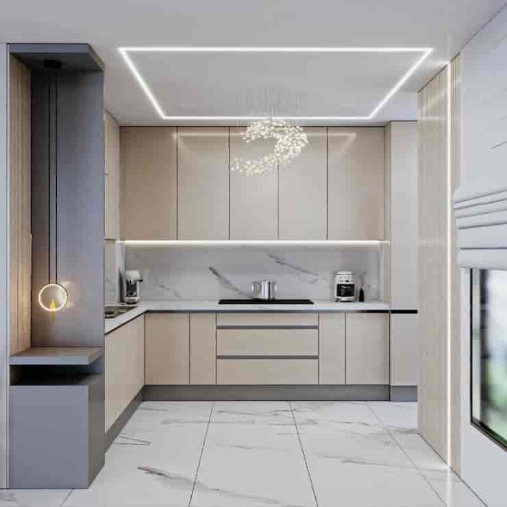 کابینت هایگلاس مدرن نسکافه ایی